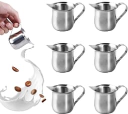 Dailygoods- Melkkannetje 800 ml - Melkkannetje RVS - Opschuimkan - Espressokannetje - Barista Melkkannetje - Hittebestendig en vuilafstotend - Melkkan — thumbnail 1