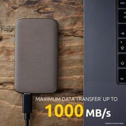 Externe SSD - Draagbare Opslag - Snelle Data Transfer - Super Speed USB 3.2 - 500 GB - Bruin — thumbnail 2