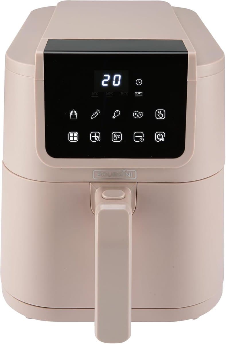 Airfryer - Heteluchtfriteuse - Gezond Frituren - Compact Design - 5 Liter - Beige — afbeelding 1