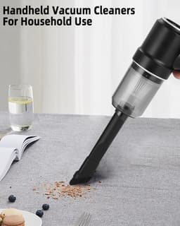Multifunctionele Kruimeldief - Auto Stofzuiger - Auto en Huis - Verschillende Opzetstukken - 19.8 cm - Zwart — thumbnail 2