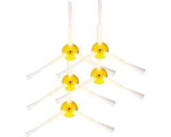 5x Zijborstel set geschikt voor iRobot Roomba 980 960 800 860 880 Borstels Vegers