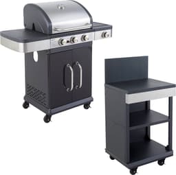 Gasbarbecue FIDGI 3 met sideboard — thumbnail 1
