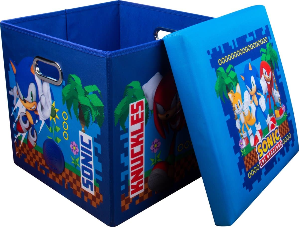 Sonic the Hedgehog - 3 in 1 sound box - bluetooth speaker | opbergbox | poef — afbeelding 1