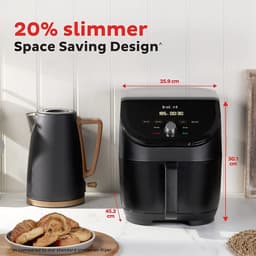 Instant Vortex Slim 5,7L airfryer (zwart) | 20% smaller | superstil met QuickMark | verlengde mand | anti-aanbaklaag | vaatwasmachcinebestendig — thumbnail 4