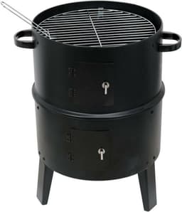 LUND Smoker Verticale Rookoven 80 cm Smoker Barbecue met Dubbele Kamer, Thermometer & Luchtregeling — thumbnail 3