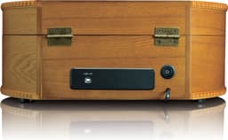 Classic Phono Retro Platenspeler - Vinyl Koffer met 2 ingebouwde Speakers - TT-34 - Bruin — thumbnail 3
