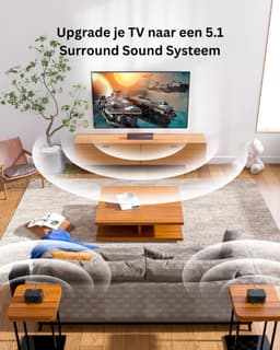 ULTIMEA® Posiedon D50 - Soundbar - Soundbars Voor TV - Soundbar Met Subwoofer - Surround Set Draadloos - Soundbars - Soundbar Dolby Atmos - Surround Set Home Cinema — thumbnail 4