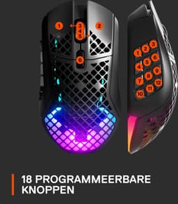 SteelSeries Aerox 9 - Draadloze Gaming Muis - Zwart — thumbnail 3