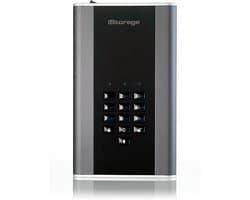 iStorage diskAshur DT2 - externe harde schijf - 24 TB - Zwart - Grafiet