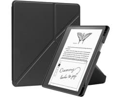 Ultradunne PU-Leren Hoes voor Kindle Scribe 2024 2022 - Zwart