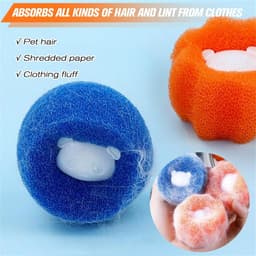 8x Afneembaar Dierenhaar Verwijderaar voor Wasmachine en Droger — thumbnail 2