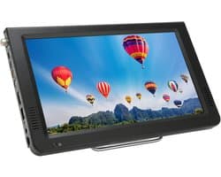 Draagbare Digitale TV - Kleine Televisie - Keuken en Buiten - Ingebouwde Batterij - 10 Inch Scherm