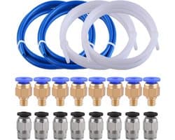 PTFE Slang Set met Koppelstukken voor 1.75mm 3D Printer Extruder