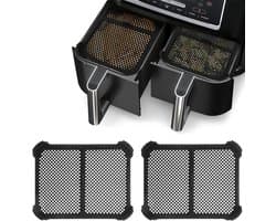 2 stuks Spatbeschermer voor airfryer - geschikt voor Ninja Foodi Max Dual Zone AF400 & AF45 - siliconen - effectieve vetspatbeschermer - herbruikbaar