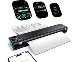 Thermische Printer – Mobiele Printer – Draagbare Printer – Bluetooth Printer – Compacte Printer – Touchscreen – Inktvrij Printen