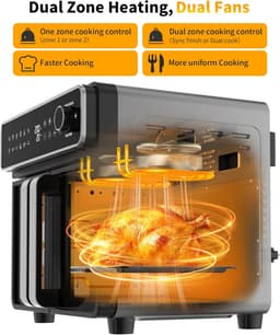 Grote Heteluchtfriteuse 23L met Mini-Oven Functie, 2600W en Touchscreen — thumbnail 7