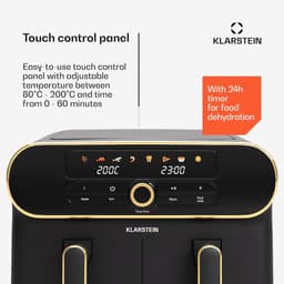 Airfryer XXL met 2 Zones - 11L Inhoud - Dubbele Hetelucht Friteuse - 1700W - Touchscreen — thumbnail 4
