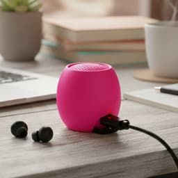 Boompods, Mini draadloze TWS Bluetooth-luidspreker, waterdicht IPX6, Zero-collectie, Roze — thumbnail 3