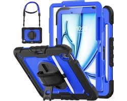 Robuuste Beschermhoes voor Nieuwe iPad Air 11 inch (2024 M2) met Potloodhouder en Screenprotector