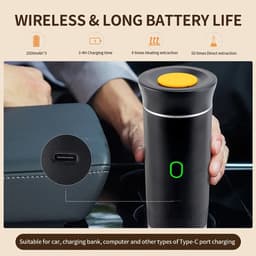 Allero Draagbare Capsule Koffiemachine - Draagbare Espresso Machine - Koffiemaatje - Portable Espresso Machine - 3-in-1 - — thumbnail 3