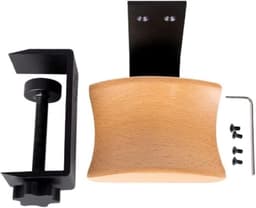 Koptelefoonstandaard - Hoofdtelefoonhouder - Bureau Organisatie - Massief Houten Ontwerp - Ruimtebesparend — thumbnail 3