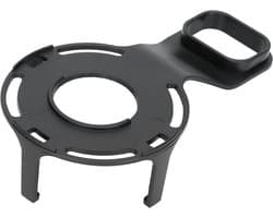 Intelligente wandassemblage voor luidsprekers met kabelbeheer - bespaart ruimte in keuken, badkamer en woonkamer - zwart (ABS materiaal)