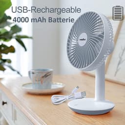 Mini Ventilator - Krachtige Waaier - Tafelventilator - Airco Verkoeling - Koelwindje — thumbnail 3