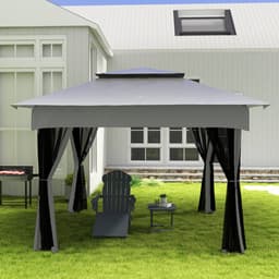 Outsunny - Houtskoolbarbecue - RVS - 118L x 32B x 90H cm - Zwart — thumbnail 3