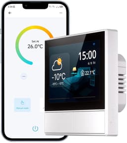 Slimme WiFi Wandpaneel Schakelaar met Thermostaat Functie - 2 Groepen — thumbnail 1