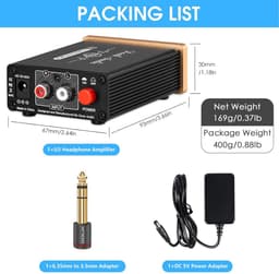 Mini Stereo Hoofdtelefoonversterker Klasse A Krachtige Versterking — thumbnail 3