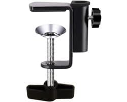 Aluminum C Clamp Holder voor Camera Monitor - Desktop Mount Holder - Universele C Clamp voor Microfoon - Tafel Mount Holder - Microfoon/Tablet Montage Beugel Stand (Zwart)