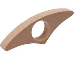 Duim Leesopener - Boekhouder Vinger - Handsfree Lezen - Comfortabele Ring - Verschillende Maten - Mahonie Kleur