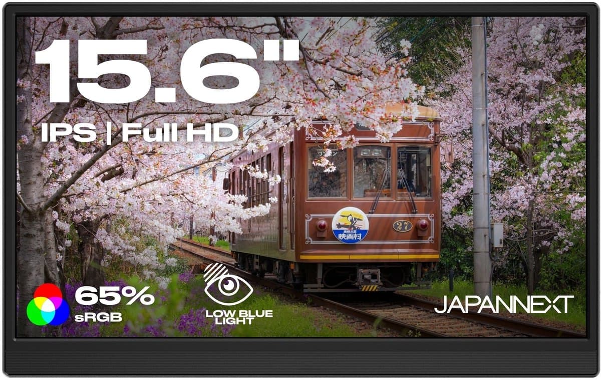 JAPANNEXT Draagbare Monitor 15.6" IPS Full HD (1920x1080) | JN-MD-i156F-LE — afbeelding 1