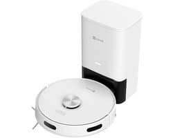 Ezviz RE5S Plus - Robotstofzuiger met Dweilfunctie, 9000Pa Zuigkracht, Automatisch Leegstation met 4L Stofzak, Auto Navigatie & Obstakelvermijding - Compatibel met Google Assistant & Alexa