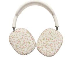 Beschermhoes voor AirPods Max - Roze Bloemenpatroon - Schokbestendig Oplaadcassette