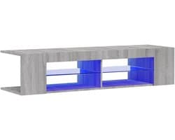 TV Meubel met LED Verlichting 135 cm breed - Strak Design Mediameubel met Opbergruimte