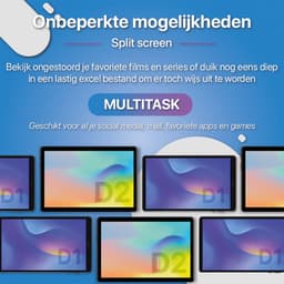 SwayTosh Tab D2 Lite – Tablet – 4+3GB RAM – 64+128GB Opslag – Android 14 – 4G – WiFi – Octa Core Processor – 10 inch – Hoes + Screenprotectors inbegrepen — thumbnail 3