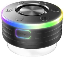 Douchespeaker Waterdichte Speaker Bluetooth IPX7 en Krachtig Geluid - Waterbestendige Speaker Klein met Zuignap en LED Handsfree Bellen en Lange Batterijduur | Compact en Ideaal voor Douche en Buitengebruik — thumbnail 1