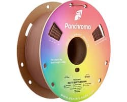 Polymaker CA04017 Panchroma™ Matte Filament PLA kunststof Mat, Gering kunststofgehalte 1.75 mm 1000 g Earth Brown, Brui