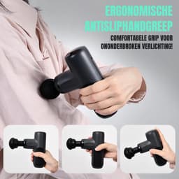 SCH® Massage Gun Professioneel - Massage Gun - Zwart - 10cm x 5cm x 14cm — thumbnail 2