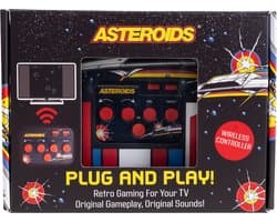 Asteroids - TV plug & play - wireless controller - retro gaming