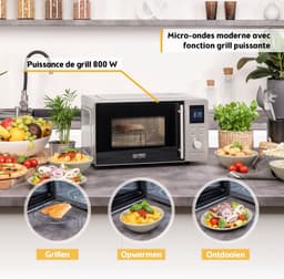 Magnetron met Grillfunctie RVS 20 Liter 700W — thumbnail 3