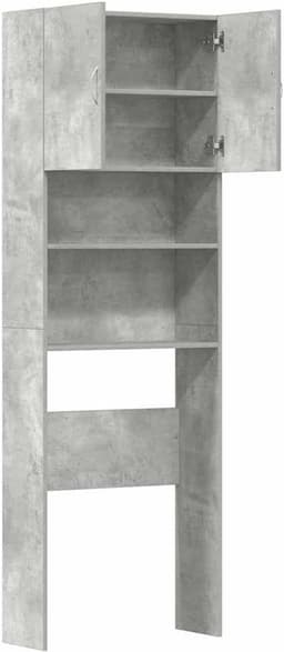 Waskast 64x24x190 cm van Hout en Beton in Grijs — thumbnail 4