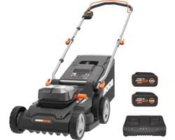Draadloze Grasmaaier 40V met 41 cm Snijbreedte en 50L Grasopvangbak – Krachtige Borstelloze Motor en 6 Snijhoogte-instellingen