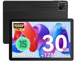 Hotlight G13 - Android 15 Tablet - 10.1 inch - 30(6+24)GB RAM/128GB ROM– 6200mAh - Zwart