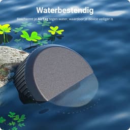 Waterdichte AirTag Hoes | 4 Pack | 3M Tape voor plakken | Geschikt voor o.a. fiets, scooter, koffer, motor, snowboard, skateboard, drone, fatbike, zadel | Zwart — thumbnail 3