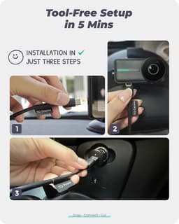 Dashcam Full HD 1080P met Twee Camera's voor Auto — thumbnail 4