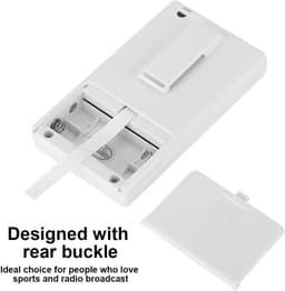 Oneay Draagbare headsetradio's, mini digitale FM-radio, audio walkman radiospeler met draagkoord en oortelefoon, oplaadbare batterij, kleine zakradio voor wandelen/hardlopen — thumbnail 3