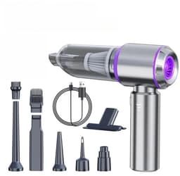 DIMICO - 2-in-1 autostofzuiger met blaasfunctie - Handstofzuiger voor auto en huis - 6000 mAh - Mini stofzuiger draadloos - Interieur reiniger — thumbnail 1
