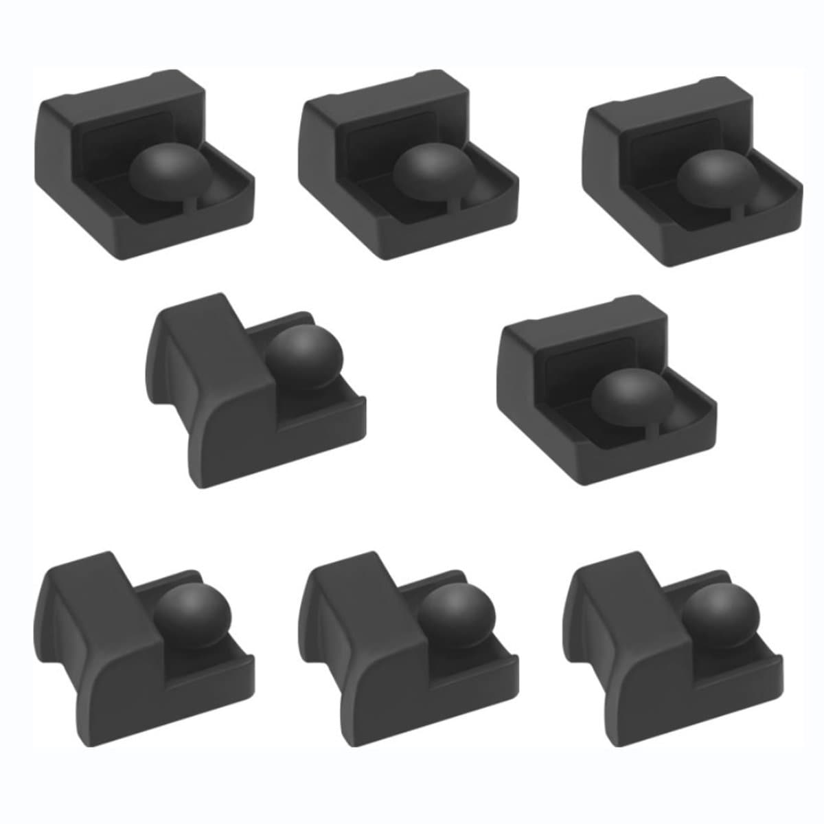 Geschikt voor Ninja Crispi FN101GY airfryer accessoires - siliconen hoekbeschermers voor de bakplaat - grote hoekbeschermers van 15 mm (8 stuks) — afbeelding 1